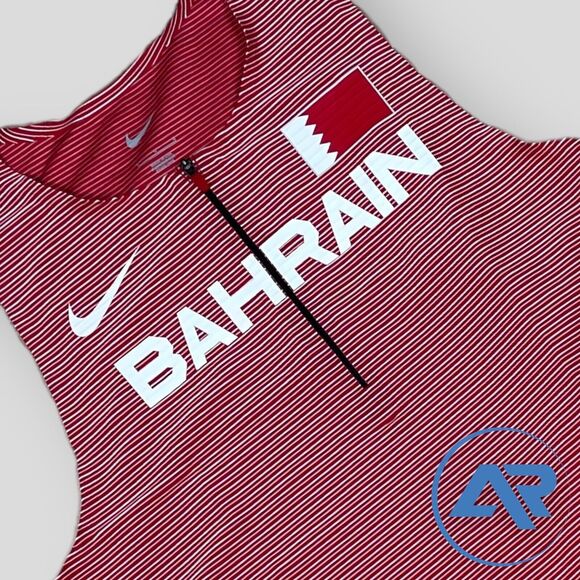 Nike Pro Elite Bahrain Team Issued USA Speedsuit Red White Men's Sz L CI6347-657 - Picture 5 of 7